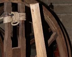 DSC00391 Broken stay on No. 2. The stay prevents the bell from swinging all the way round but is designed to break if swung too hard against the stop.